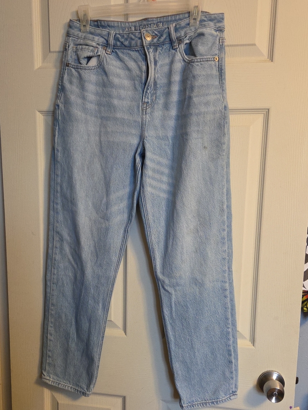 American Eagle Outfitters Light Wash Strigid Straight Leg Jeans Size 10